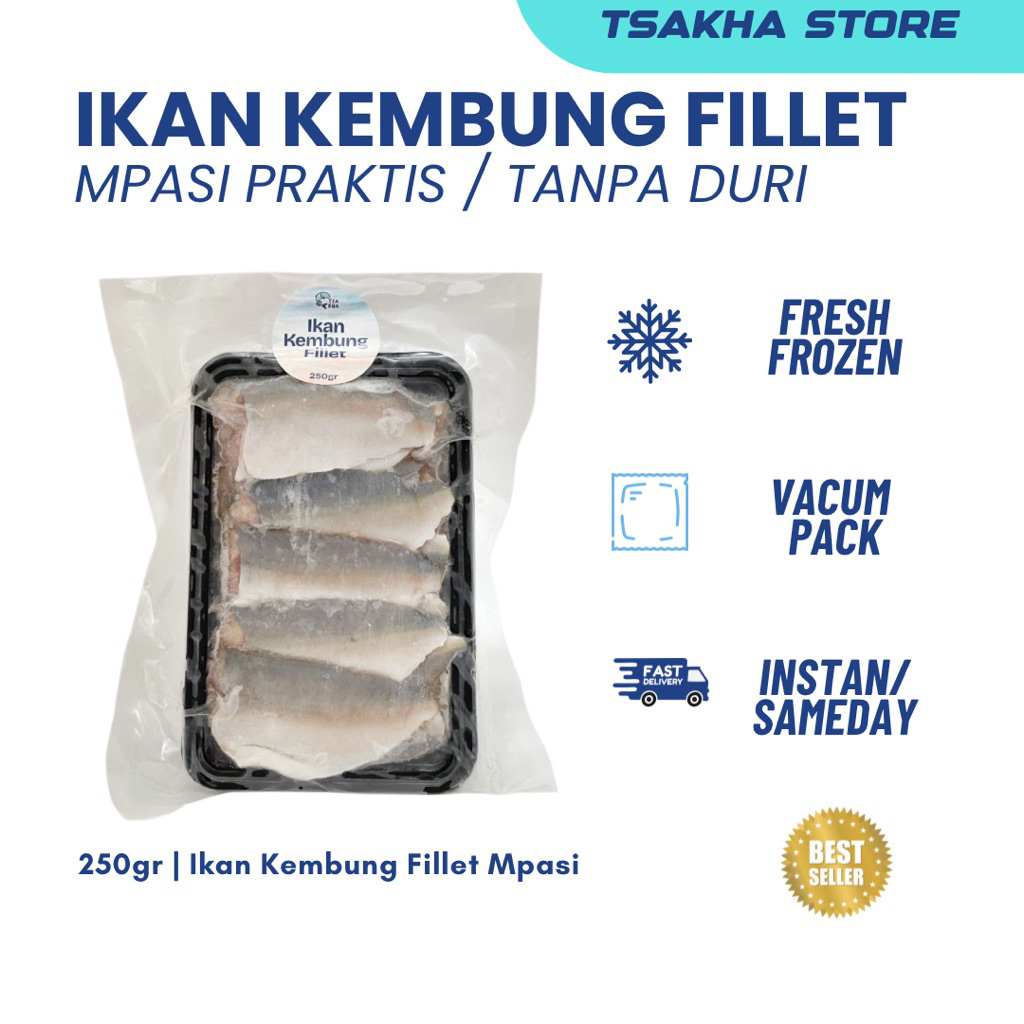 Ikan Kembung Fillet 250g - Kembung Fillet Mpasi Tanpa Pengawet