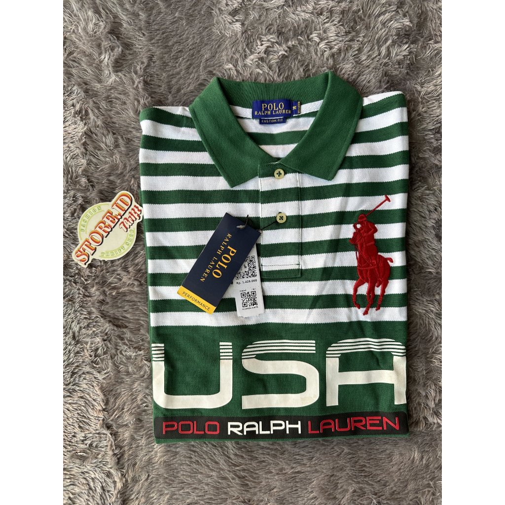 Polo Ralph Lauren Hijau striped New (BNWT)