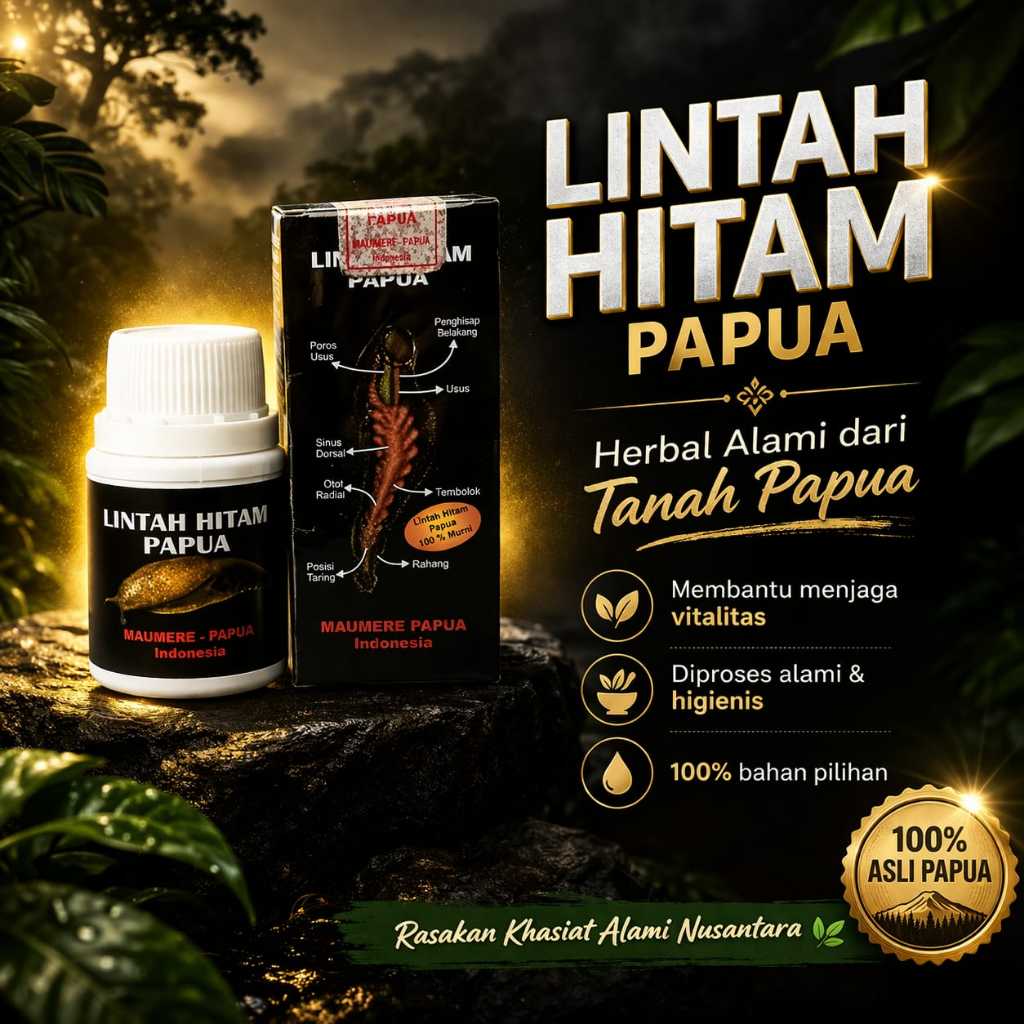 Minyak Lintah Hitam Papua Asli 100% Original Minyak Oles Herbal Perawatan Vitalitas Pria Dewasa Miny