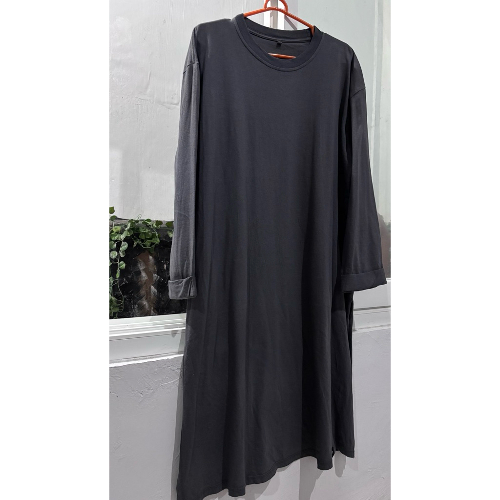 preloved nubella tunik grey ld 120 pb 105