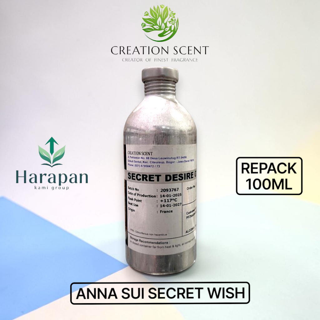 SECRET DESIRE BIBIT PARFUME ANNA SUI SECRET WISH BY CREATION SCENT REPACK 100ML