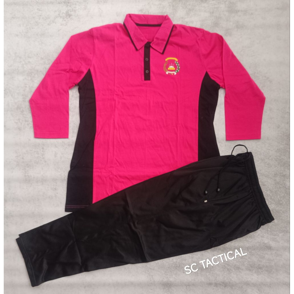 Baju Olahraga Bhayangkari/Kaos Olahraga Bhayangkari Pink
