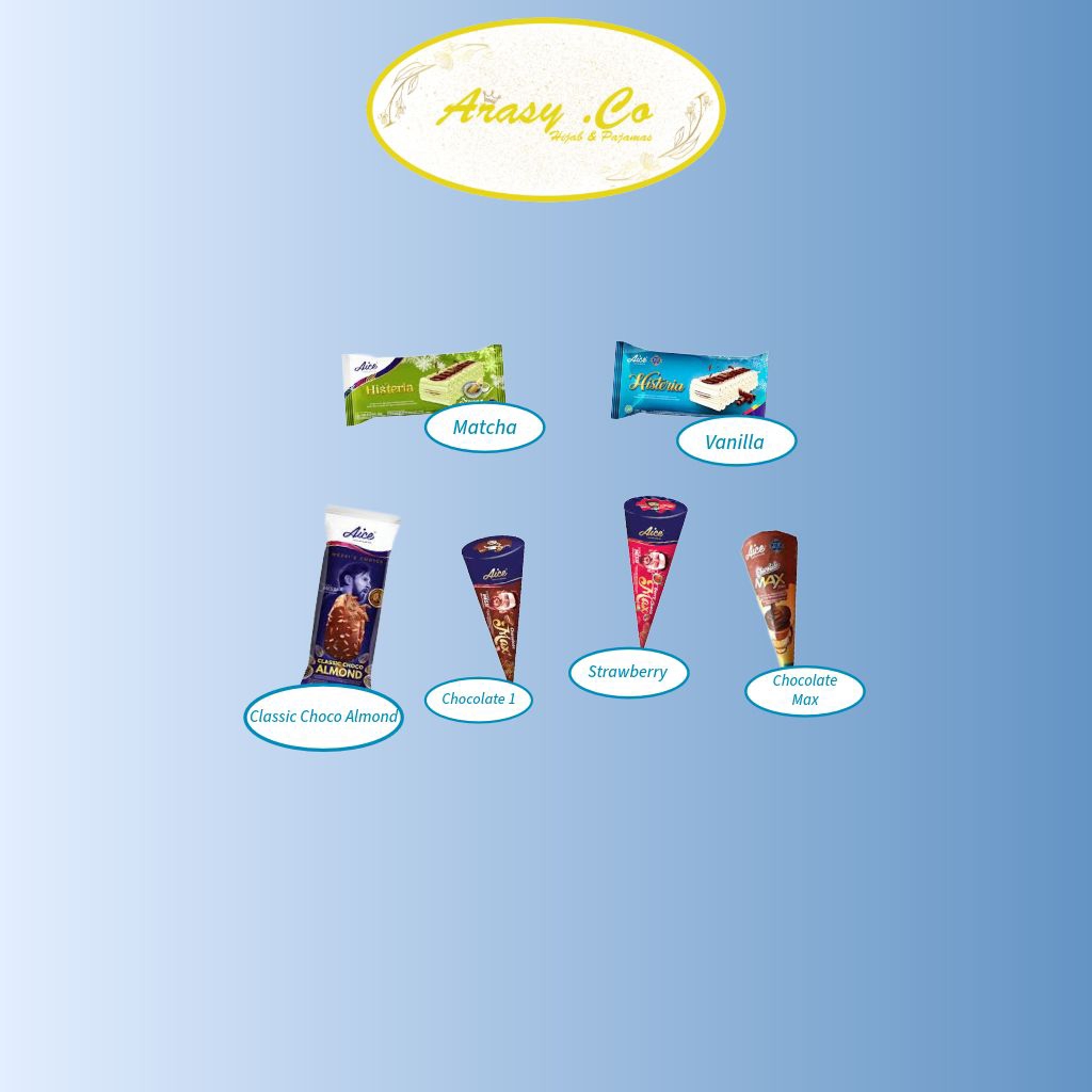 Arasy .Co - KHUSUS DAERAH BATAM Aice Ice Cream Histeria & Cone Max | Es Krim Lezat & Enak