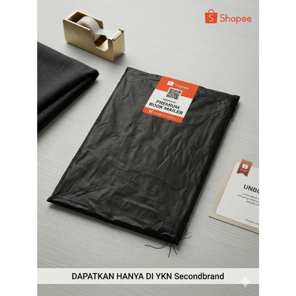 Gift Box Hitam Aesthetic / Kardus Mailer Box Persegi Tebal Premium