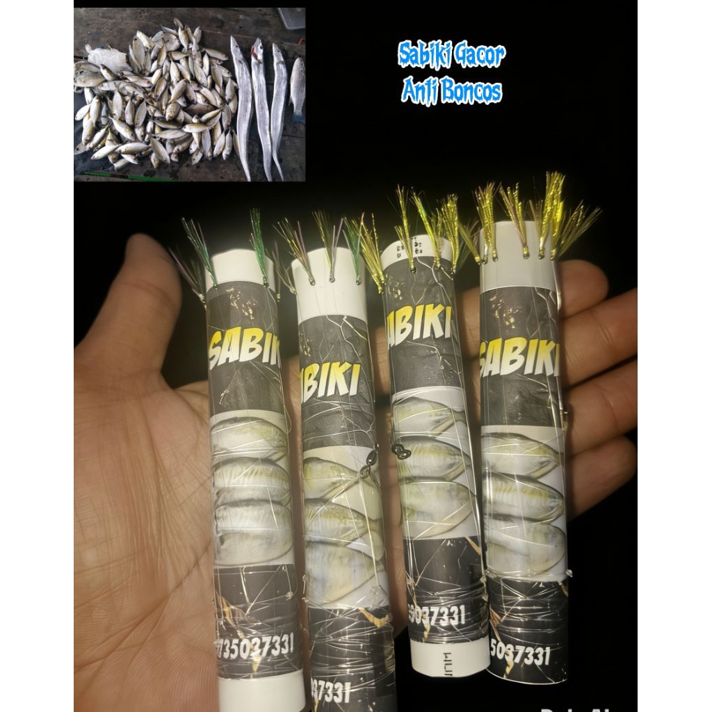 Sabiki Gacor isi 7kail Target ikan kembung baby jiti selar dan ikan lainnya