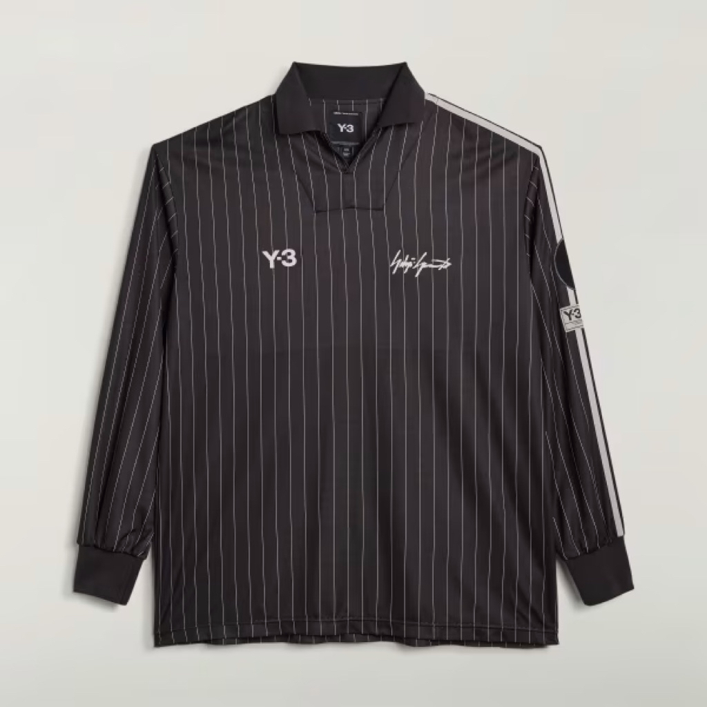 adidas Jersey Y3 X Zinedine Zidane Football Long Sleeve Black BNWT Original Resmi KS7574