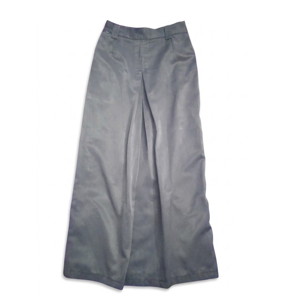 (preloved) rok span depan abu-abu premium SMA/SMK