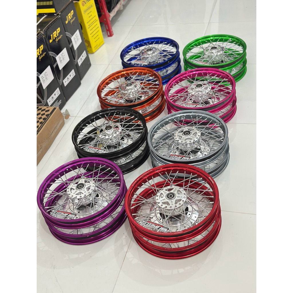 READY! WHEELSET SCARLET MIO SPORTY, SMILE JARI”, VELG MIO JARI” 140-160 R14, VELG MIO RUJI TROMOL CU