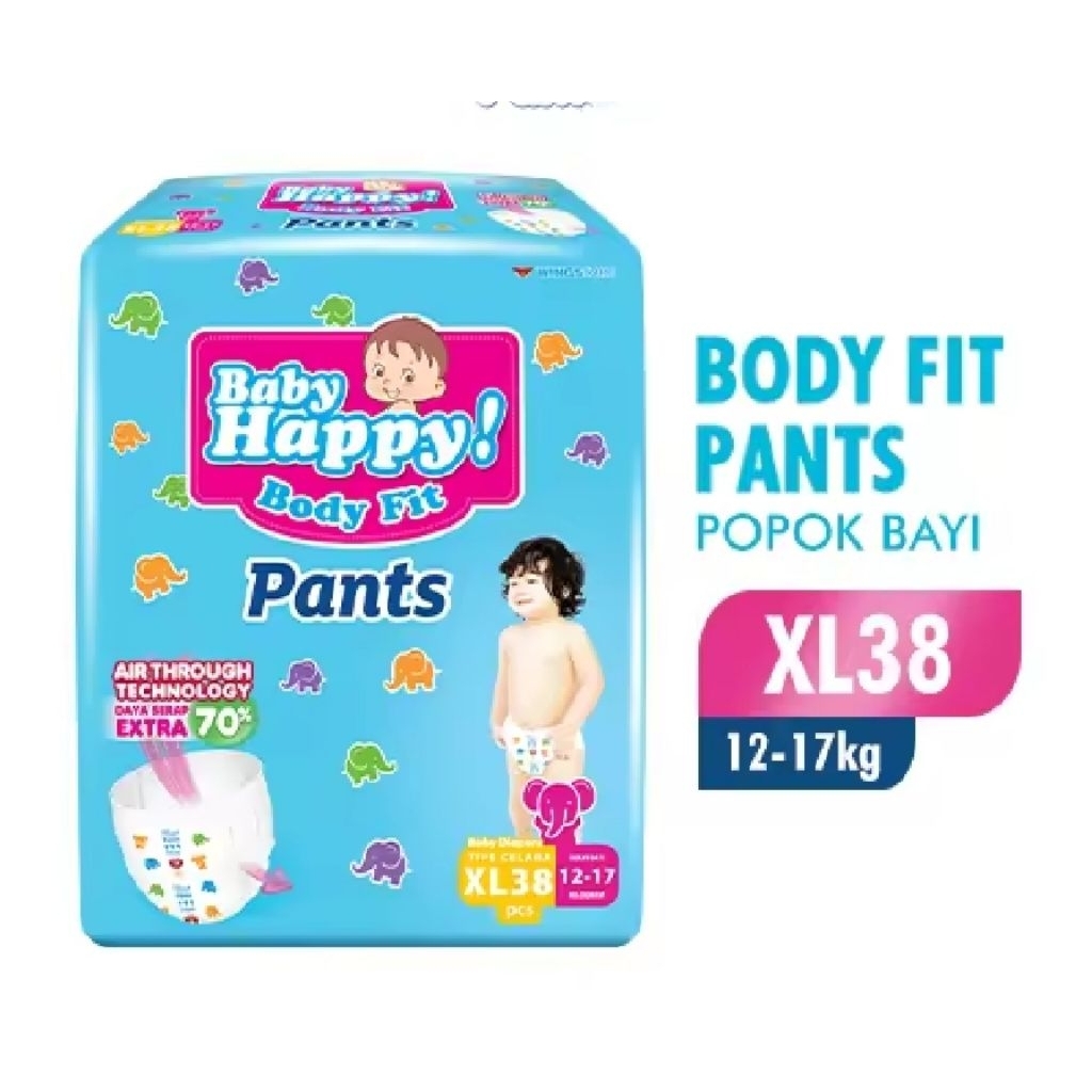 BABY HAPPY PANTS M (7-12 kg) ISI 48 pcs exp 2029