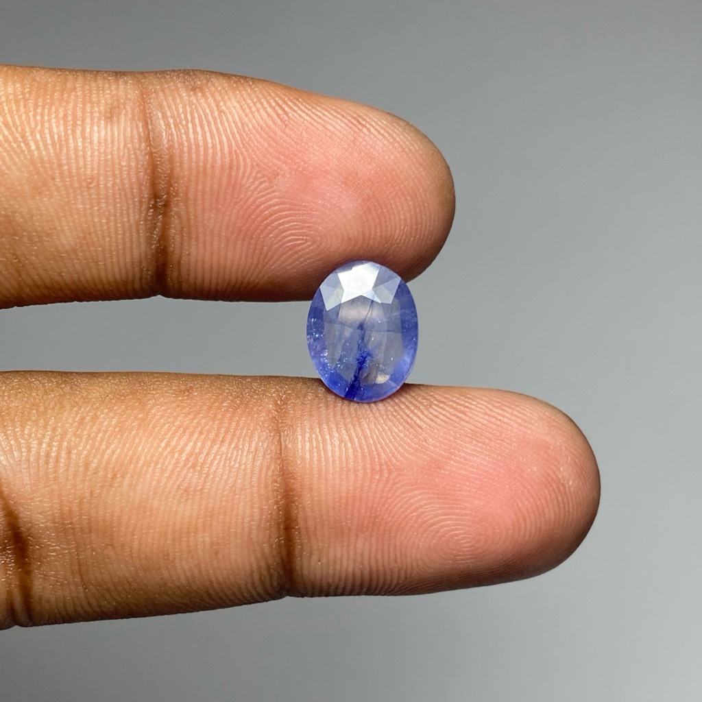Natural Blue Sapphire Corondum Tanzania batu blue safir afrika Dim 11.5x9x3.5