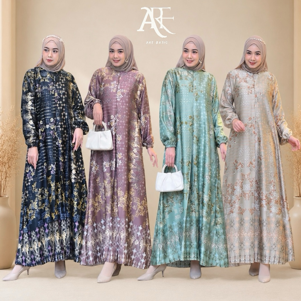 Gamis Armani Silk Terbaru 2026 Model Terbaru Mewah Baju Gamis Armani Silk Premium Wanita Quality A M