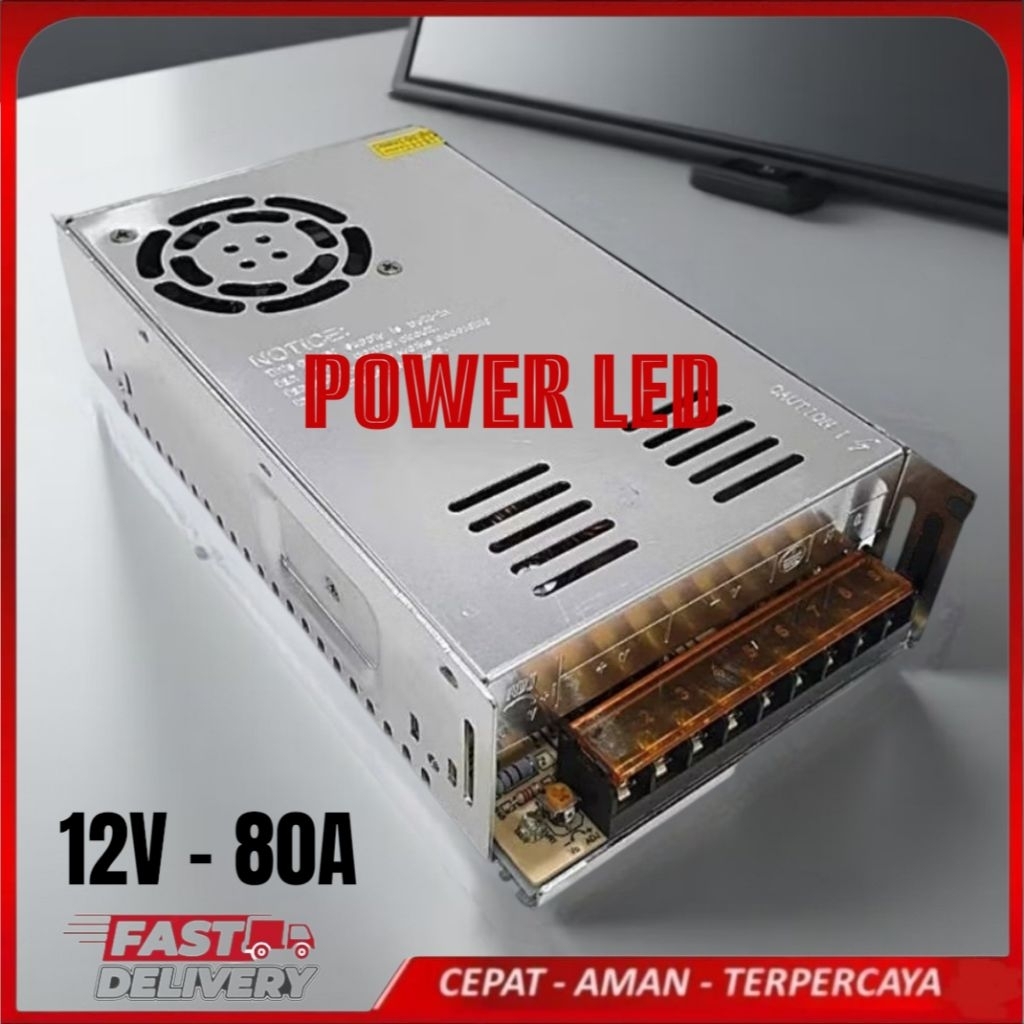 Power Supply 12V 80A HIGH Power Supply 12Volt 80 Amper Murni 80a 80 a