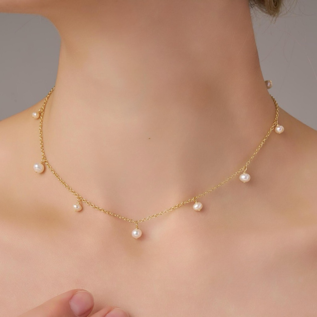 Kalung Mutiara Asli Lombok Baby Pearl Necklace