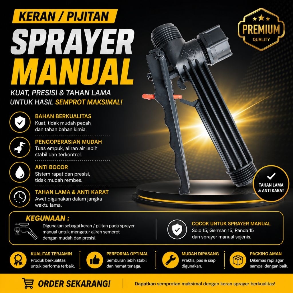 Keran pijitan sprayer solo15 liter german 15 liter panda 15 liter