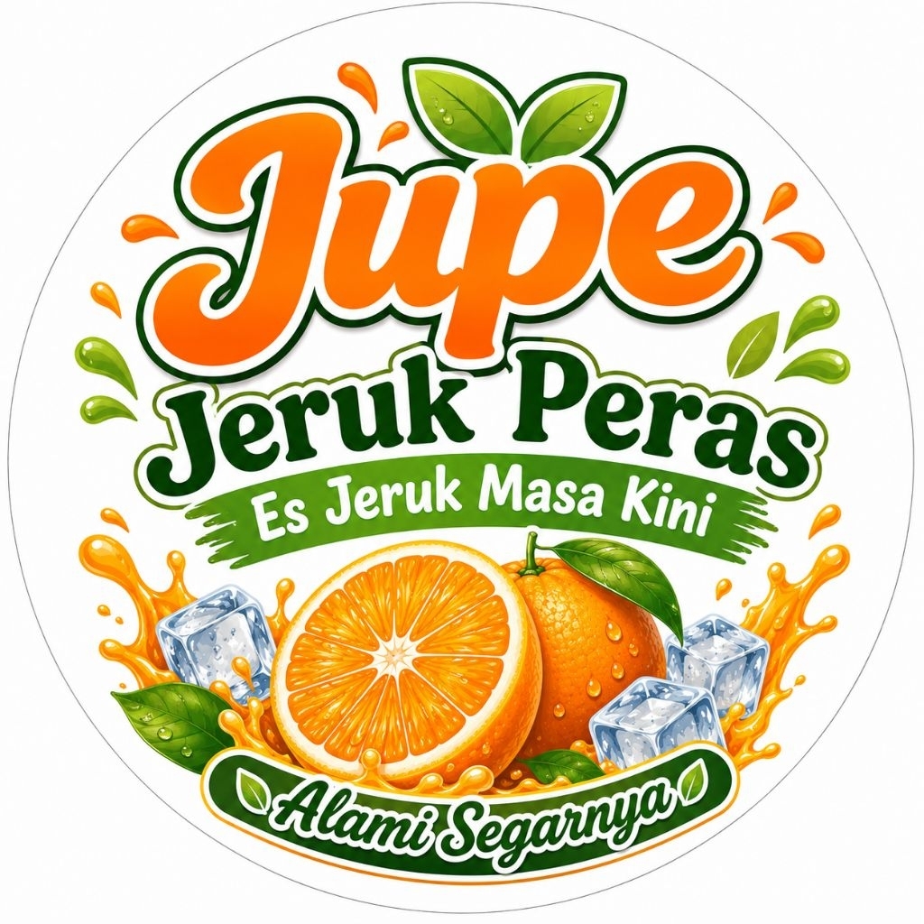 Stiker Jupe Jeruk Peras isi 50pcs bisa COD