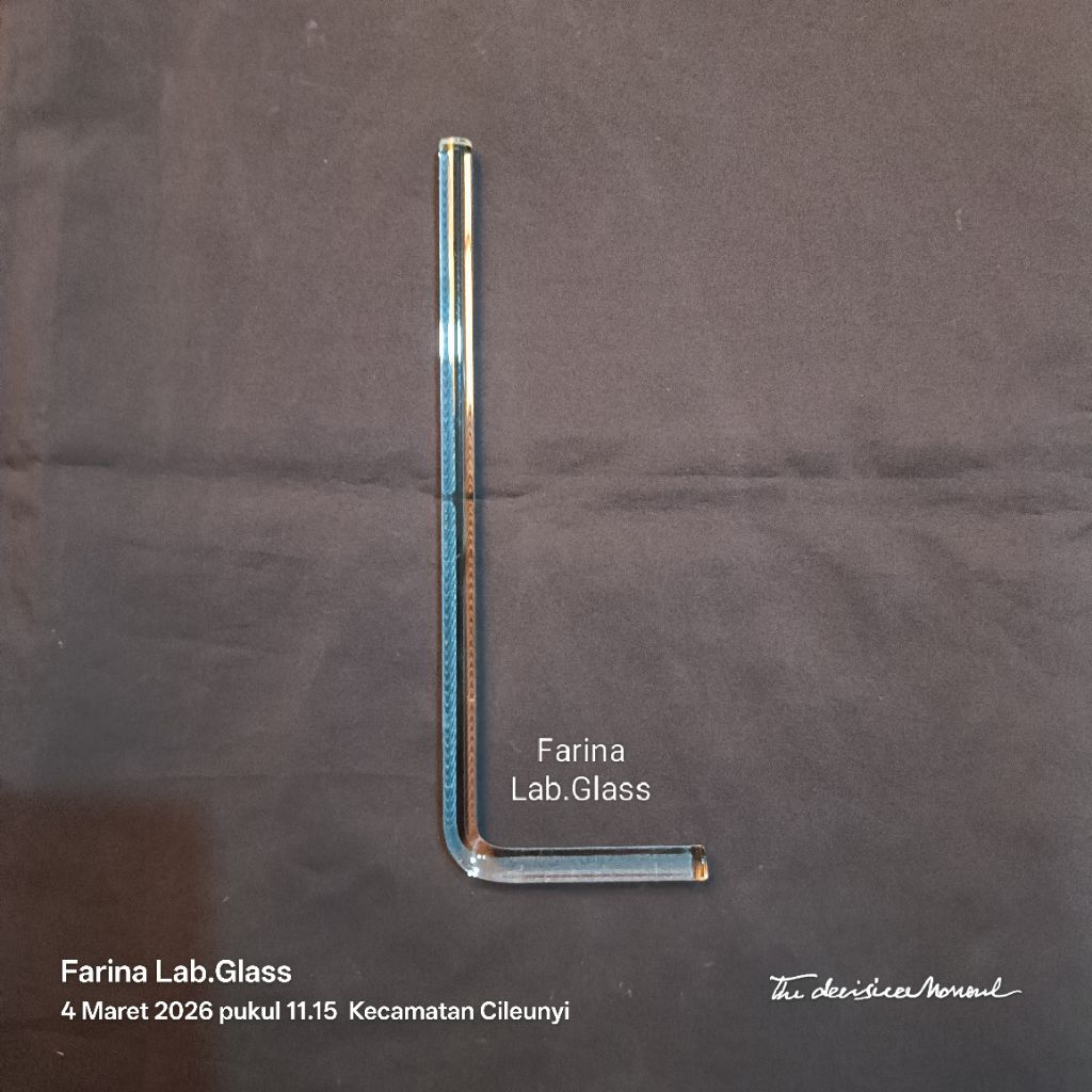 Batang Pengaduk Kaca L-Glass Rod L Spreader Pyrex Class A