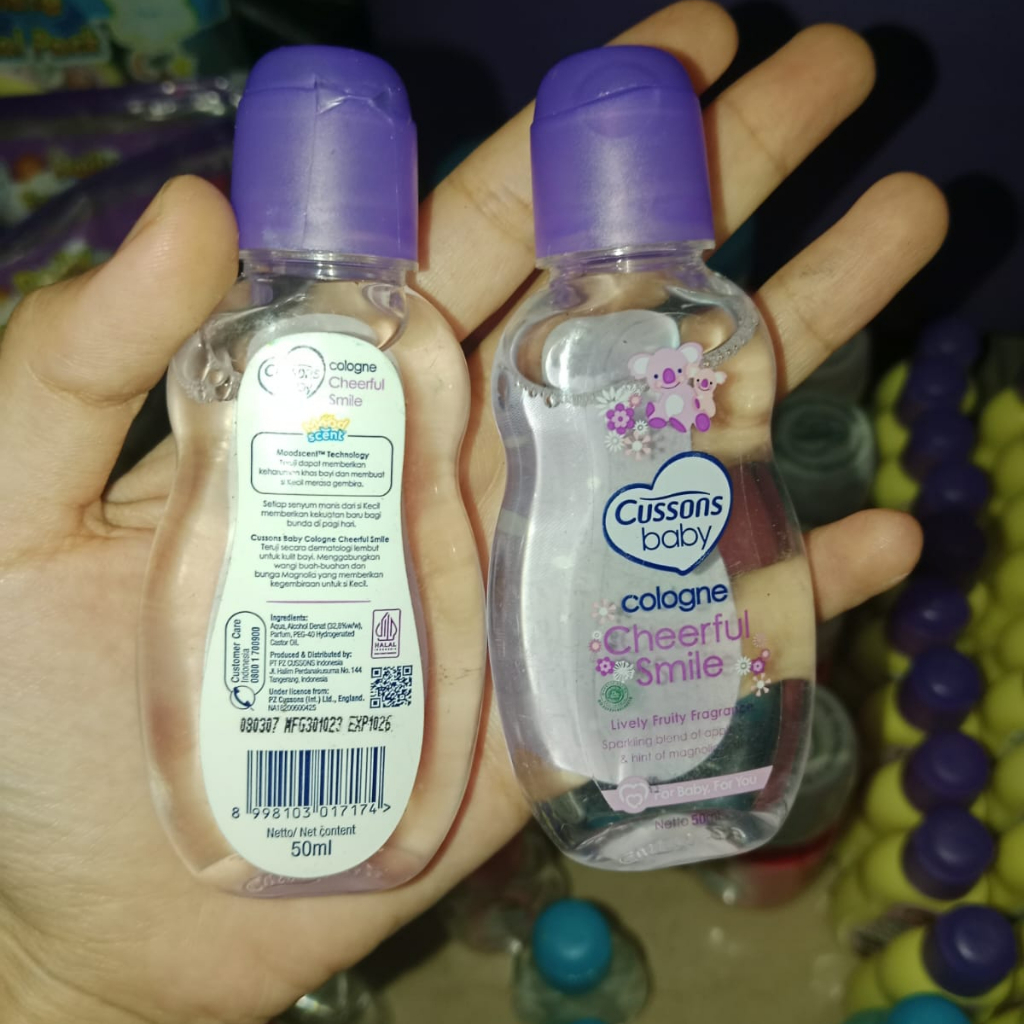 Cheerful Smile Cologne CUSSONS Baby | Minyak Wangi Anak 50ml Mood Scent | Parfum Ungu Bayi