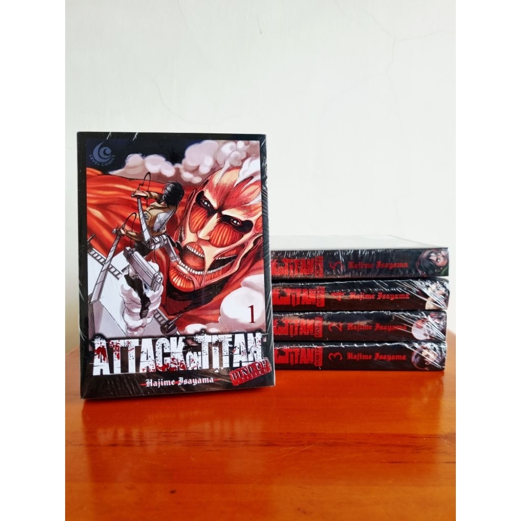 komik attack on titan bindup edition set 1-5 segel