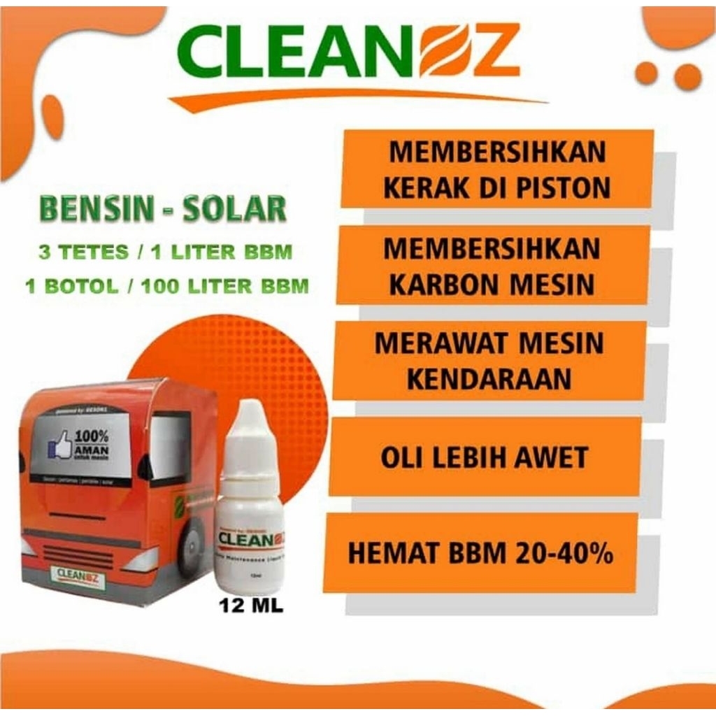 CLEANOZ PENGHEMAT BBM / PENGHEMAT BBM ASLI / PEMBERSIH BBM CLEANOZ / CLEANOZ ARLI KURNIA