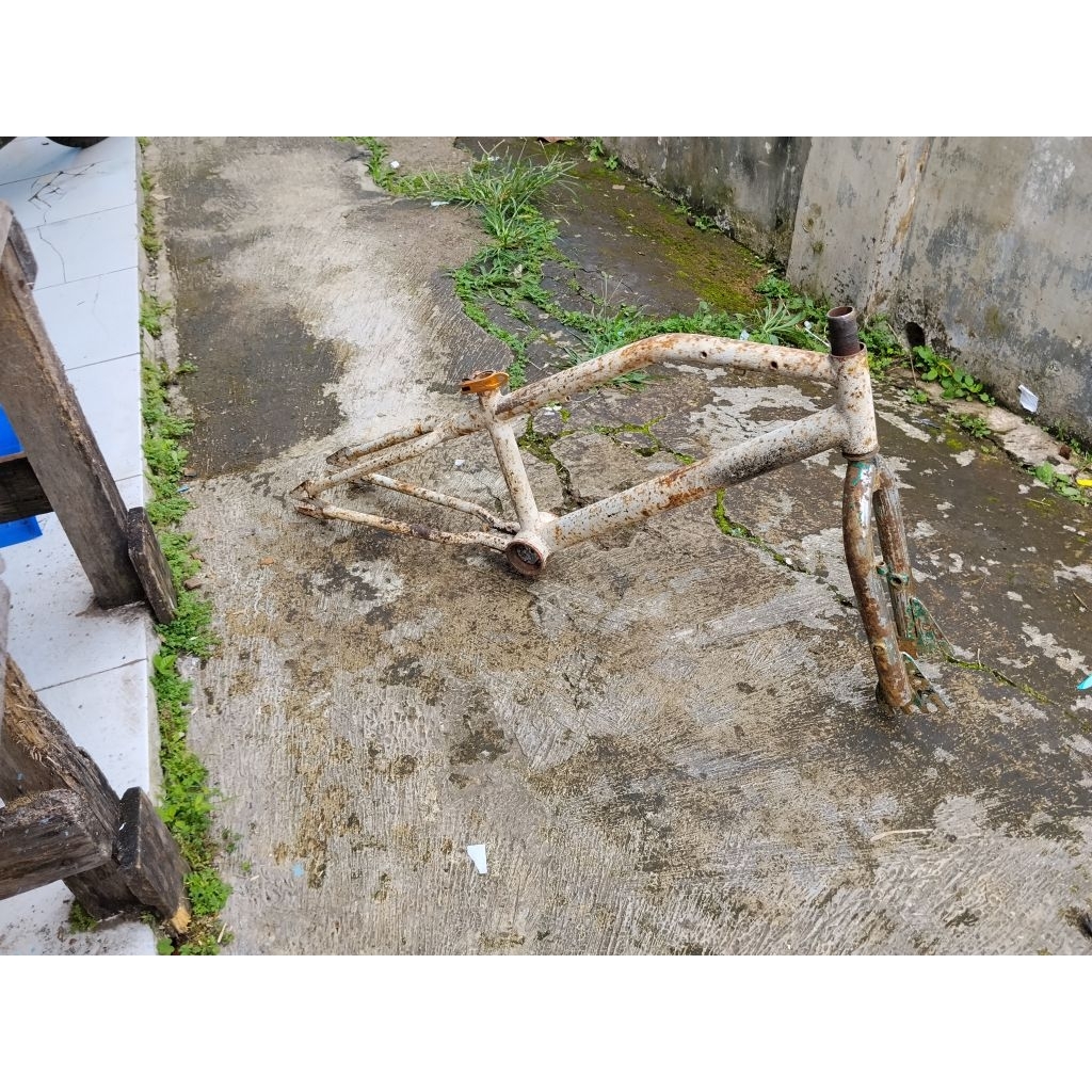 Frame Fork Sepeda BMX 20 WIMCYCLE METALIZER fork do tiga