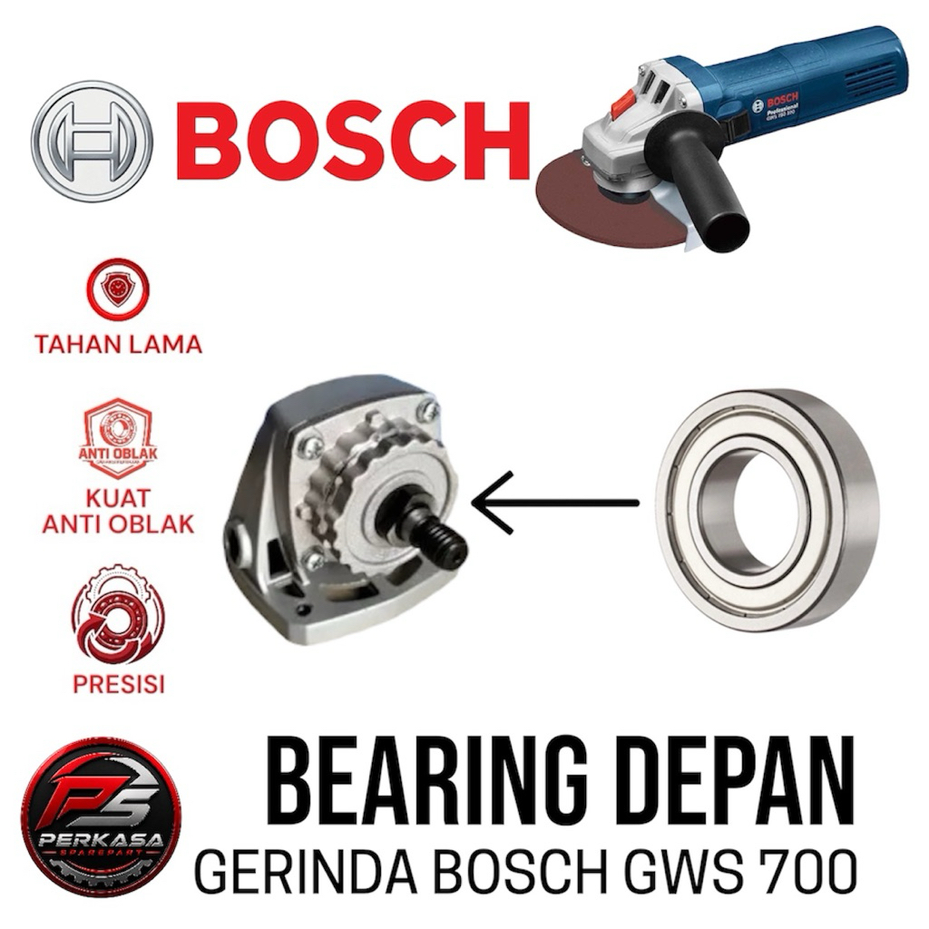 Bearing Depan Kepala Gerinda Bosch GWS 700 Klaher Di Bagian Depan Kepala Gurinda Bosch GWS-700 GWS70