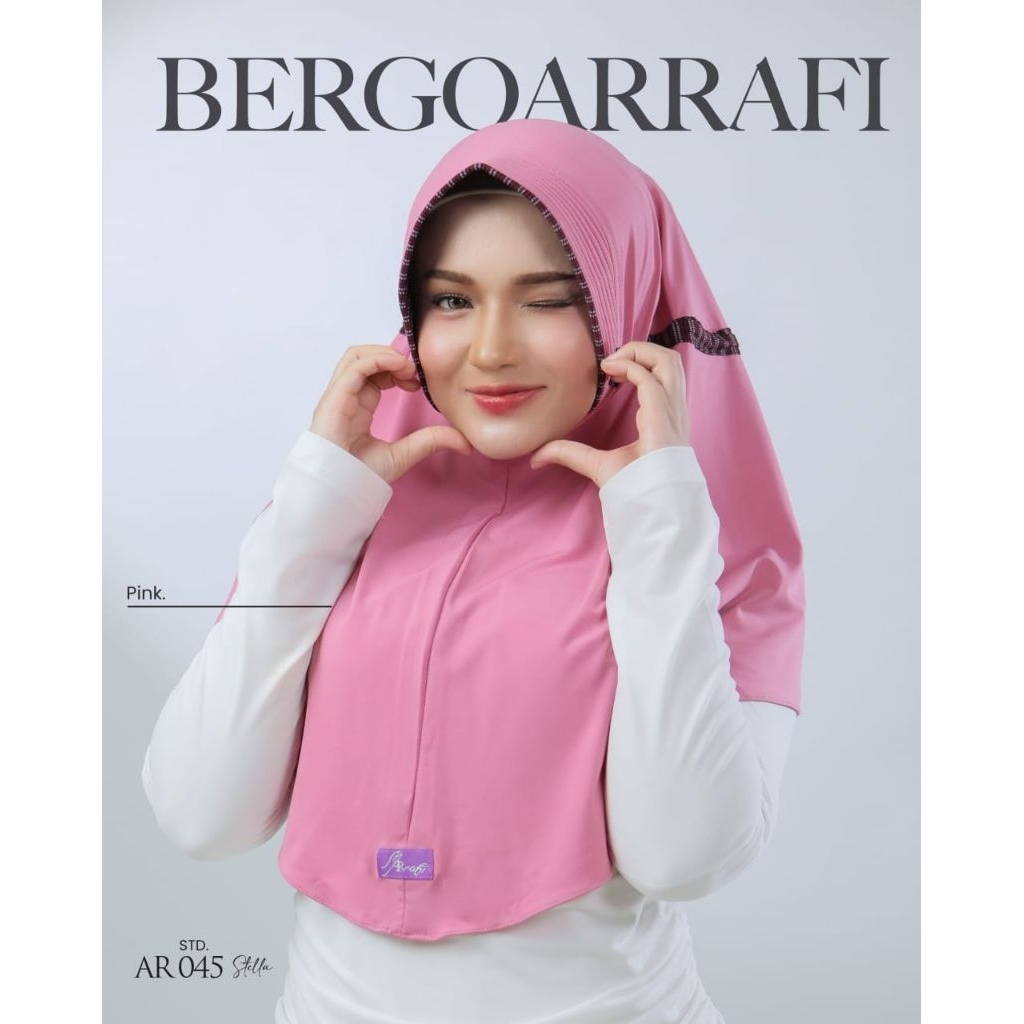 Hijab Arrafi Ar 045 std Hijab instant Arrafi Daily Bergo Arrafi