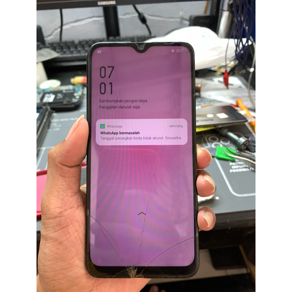 lcd c2/a1k copotan gabisa disentuh ganti ts