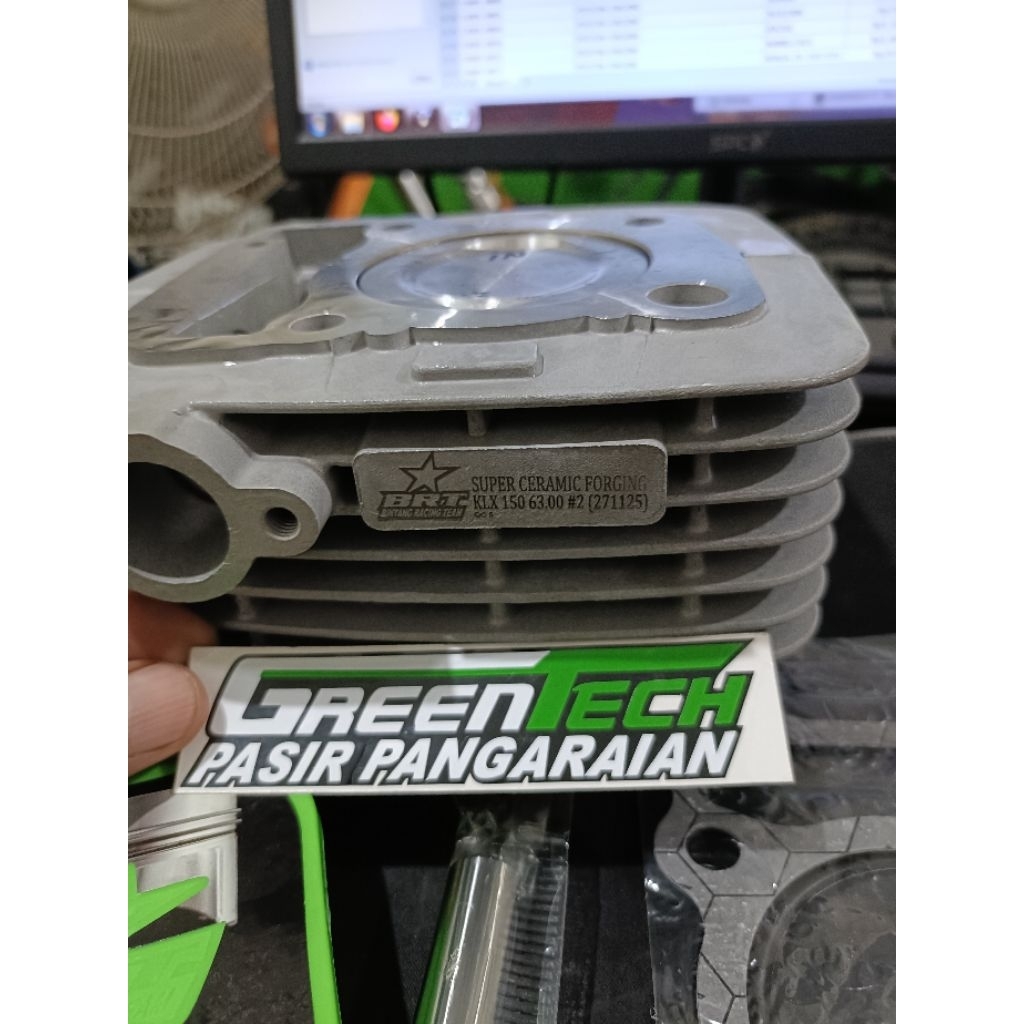 paket blok 63 BRT forged ceramic pnp klx D-Tracker tidak perlu coak crankcase tinggal pasang