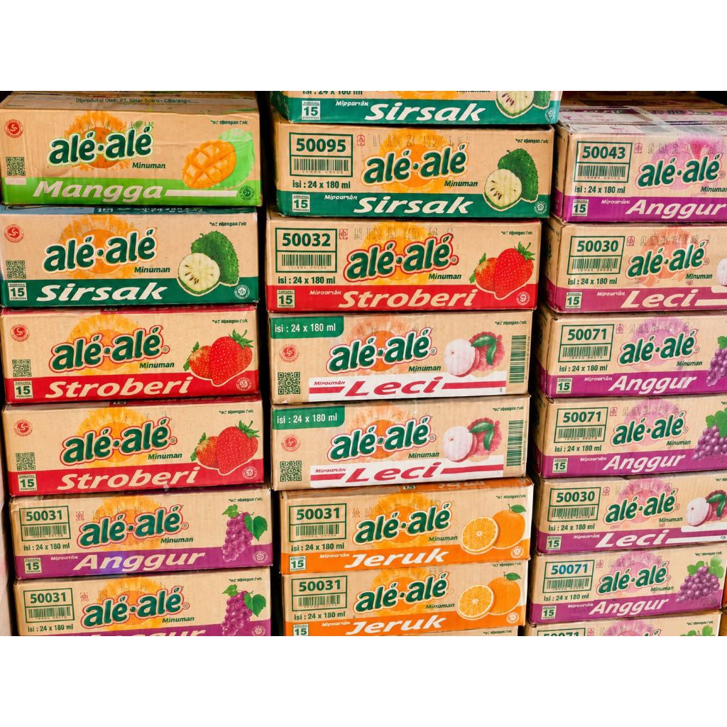 ale ale minuman rasa buah 1 dus isi 24 ale-ale