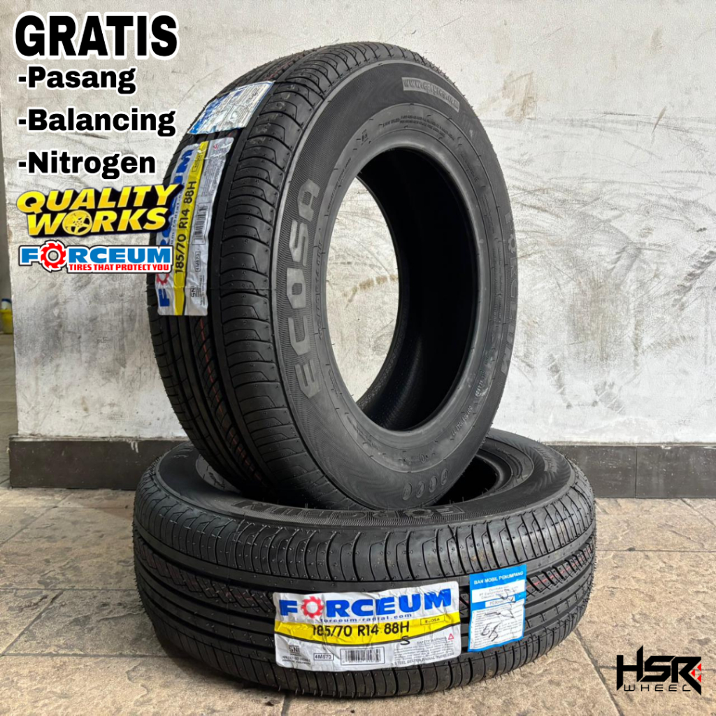 BAN MOBIL 185 70 R14 FORCEUM ECOSA BAN MOBIL RING 14 XENIA AVANZA KIJANG