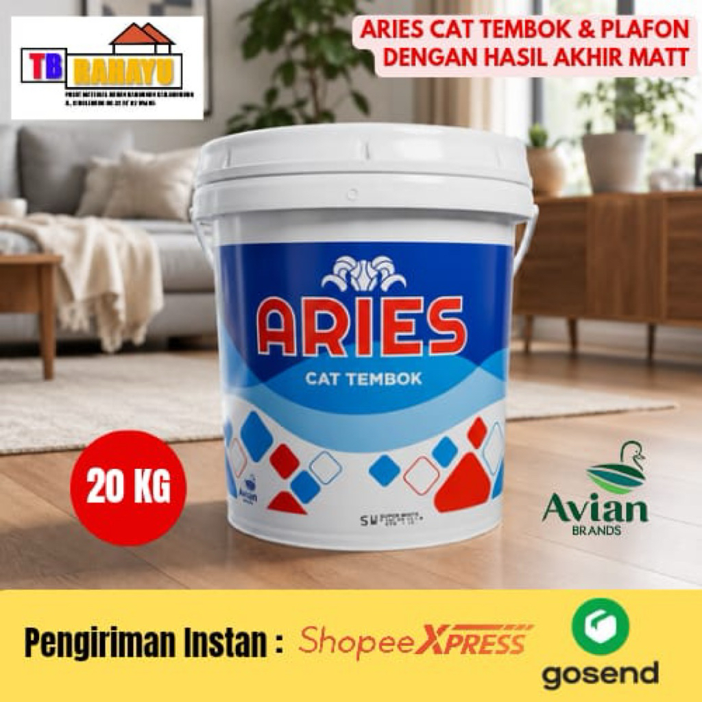 Aries Cat Tembok 20 KG, Cat Aries Cat Tembok 20 KG
