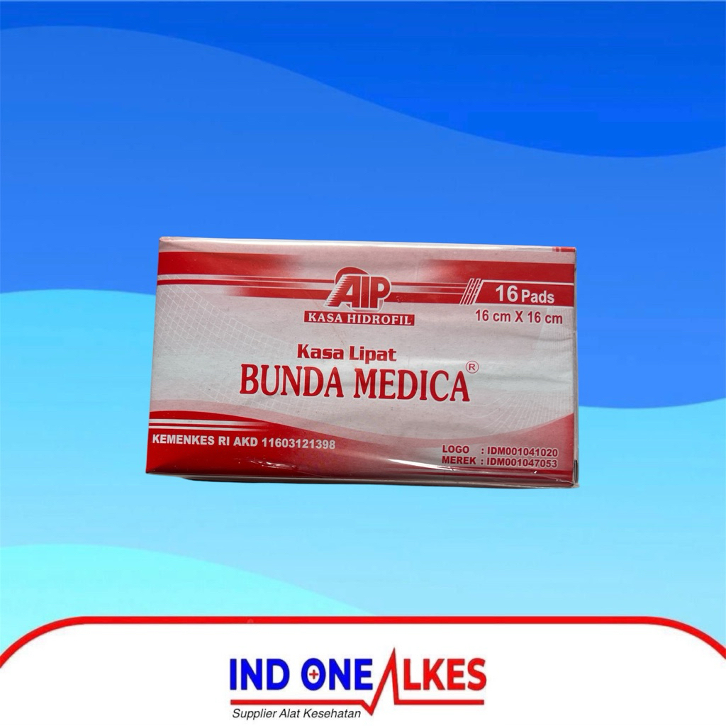 Kasa Steril 16x16 Bunda Merah / Kasa Hidrofil Bunda Medica