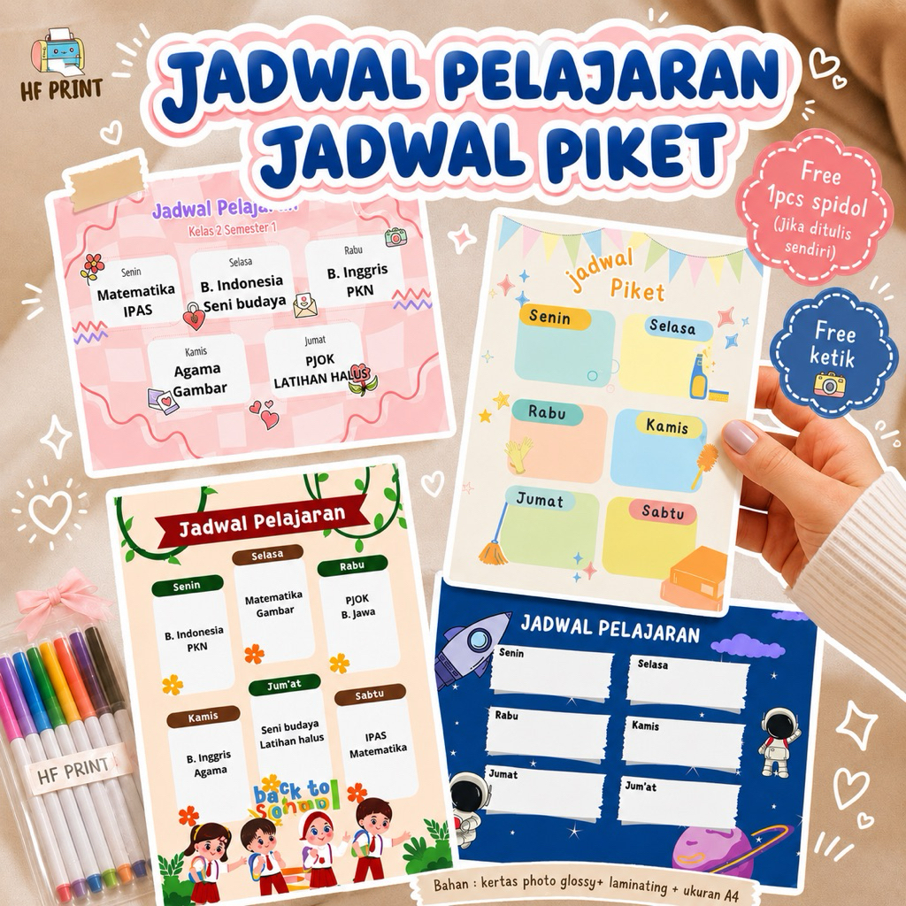 JADWAL PIKET// JADWAL KELAS// JADWAL PELAJARAN CUSTOM // JADWAL PELAJARAN SEKOLAH