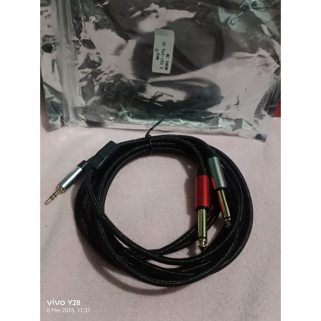 kabel hp ke mixer audio merk MAX panjang 3 meter