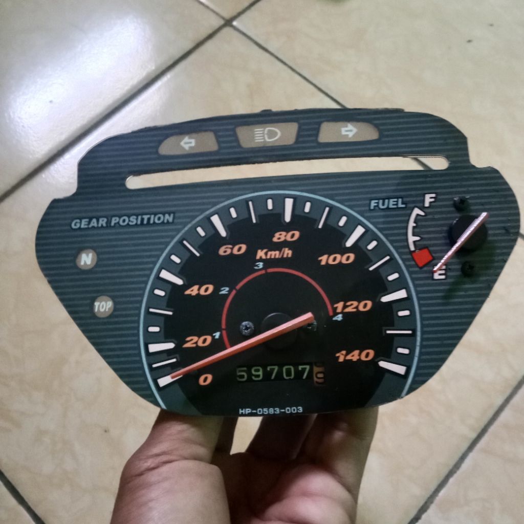 KM & AMPER BENSIN SPEDOMETER HONDA SUPRA FIT LAMA ORIGINAL COPOTAN