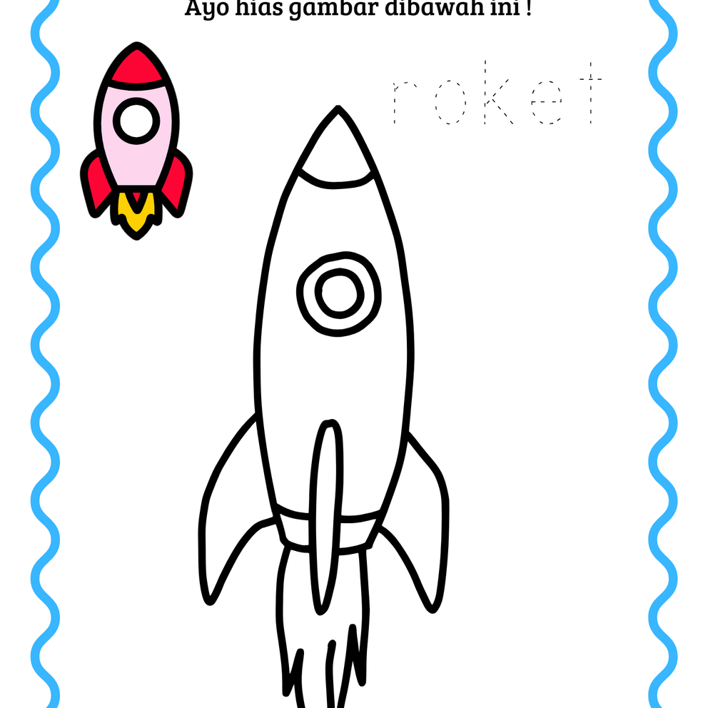Worksheet Kolase Anak Tema Alam Semesta 10 Lembar | Lembar Kerja Edukatif PAUD & TK | Fun Learning |