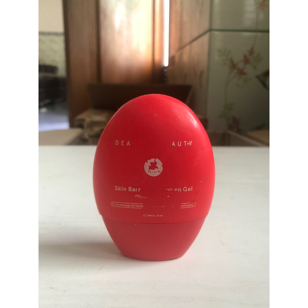 (KemasanReject) Dear Me Beauty Skin Barrier Physical Sunscreen Gel Spf 50 PA ++++ 35ml