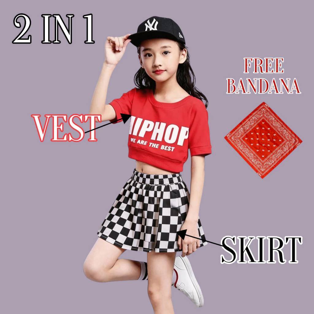 JISOO SETELAN BAJU DANCE KOSTUM ANAK PEREMPUAN KPOP KOREAN STYLE OUTFIT SPORT USIA 3 SAMPAI 14 TAHUN