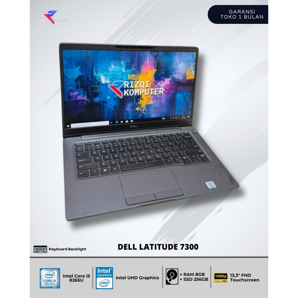 Dell Latitude 7300 Intel Core i5-8265U RAM 8GB SSD 256GB ALL
