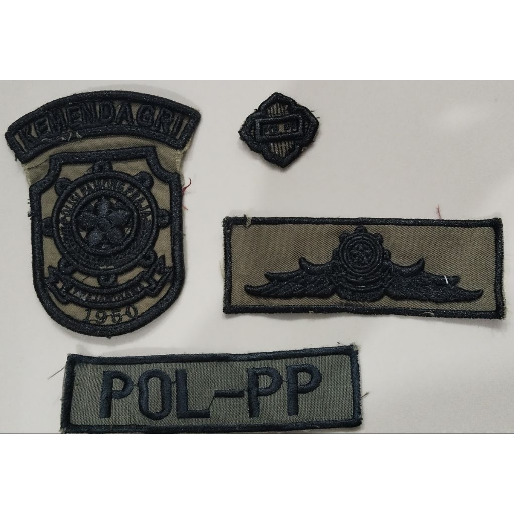 1 set bordiran atribut satpol pp