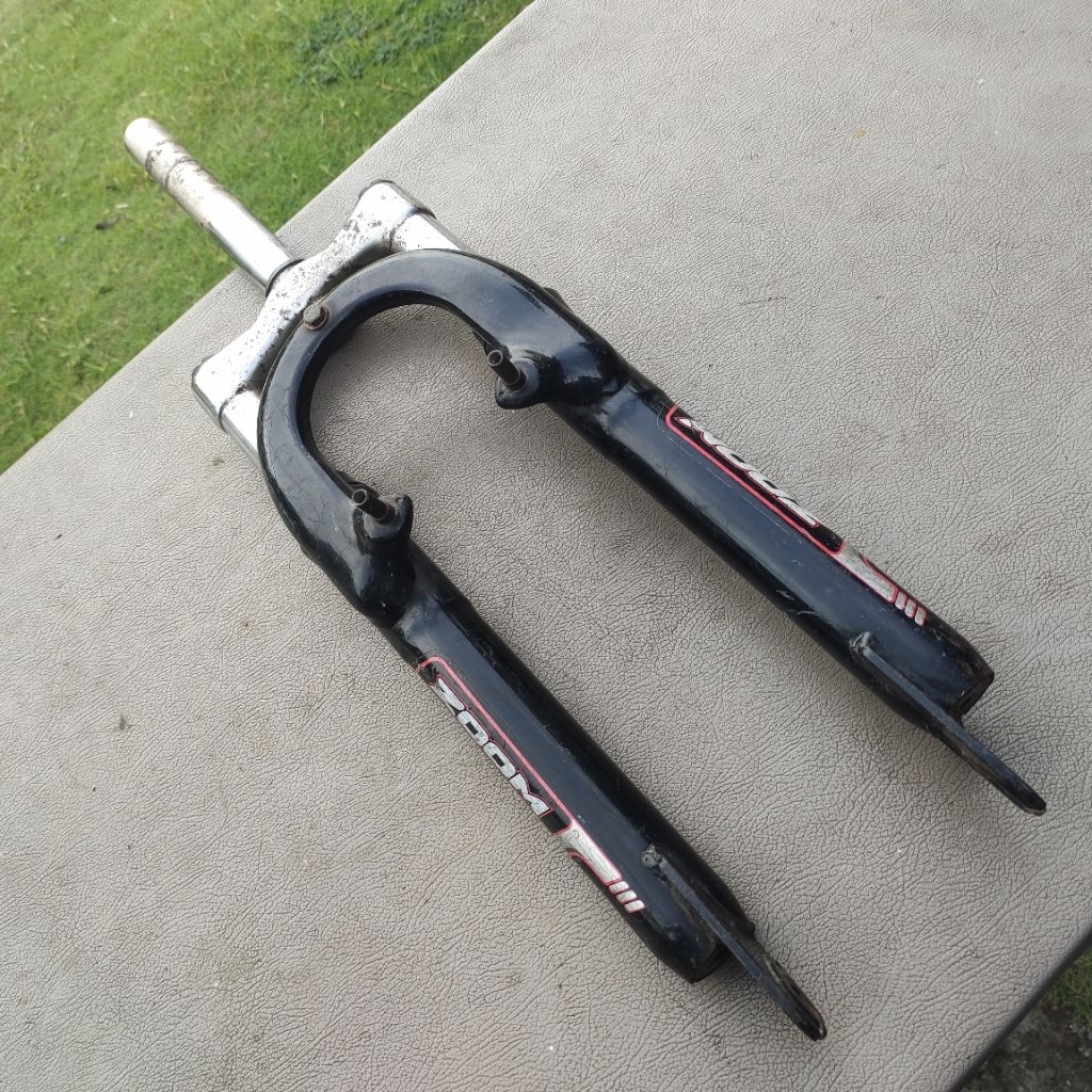 garpu fork MTB Oversize merk Zoom bekas copotan