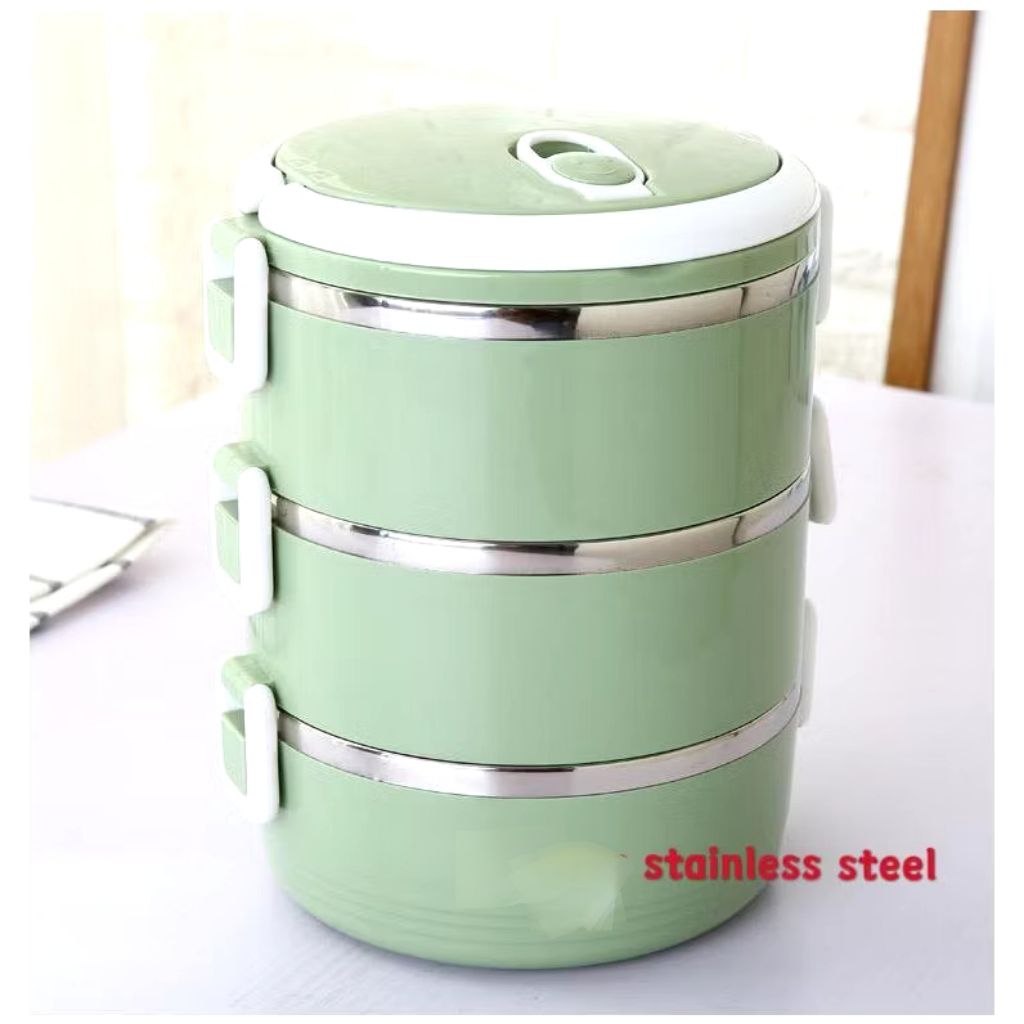 Lunch Box Stainlesss 3 susun
