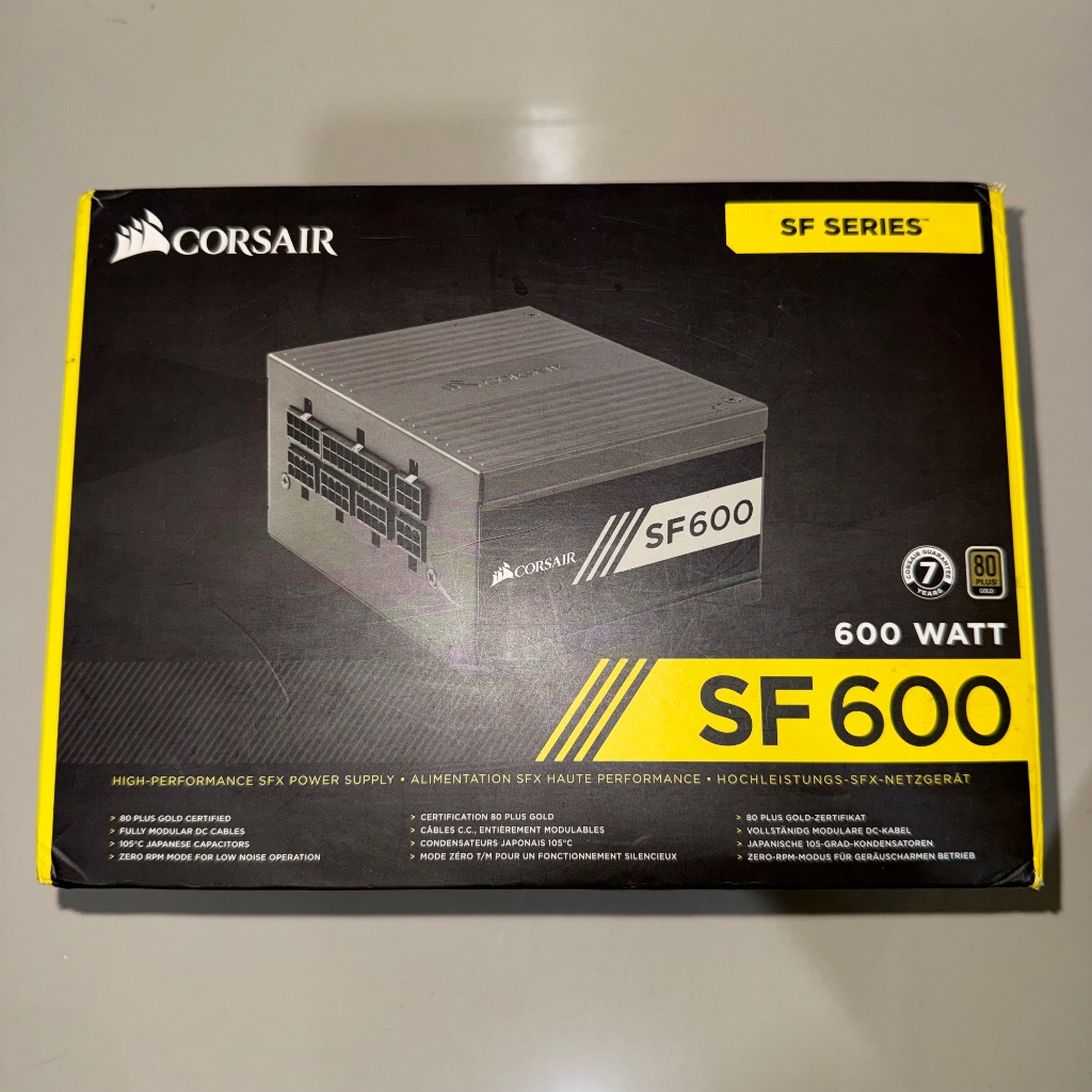 corsair sf600 600w 80+ gold sfx - corsair sf 600 sfx gold itx psu mini itx - corsair sf600 gold