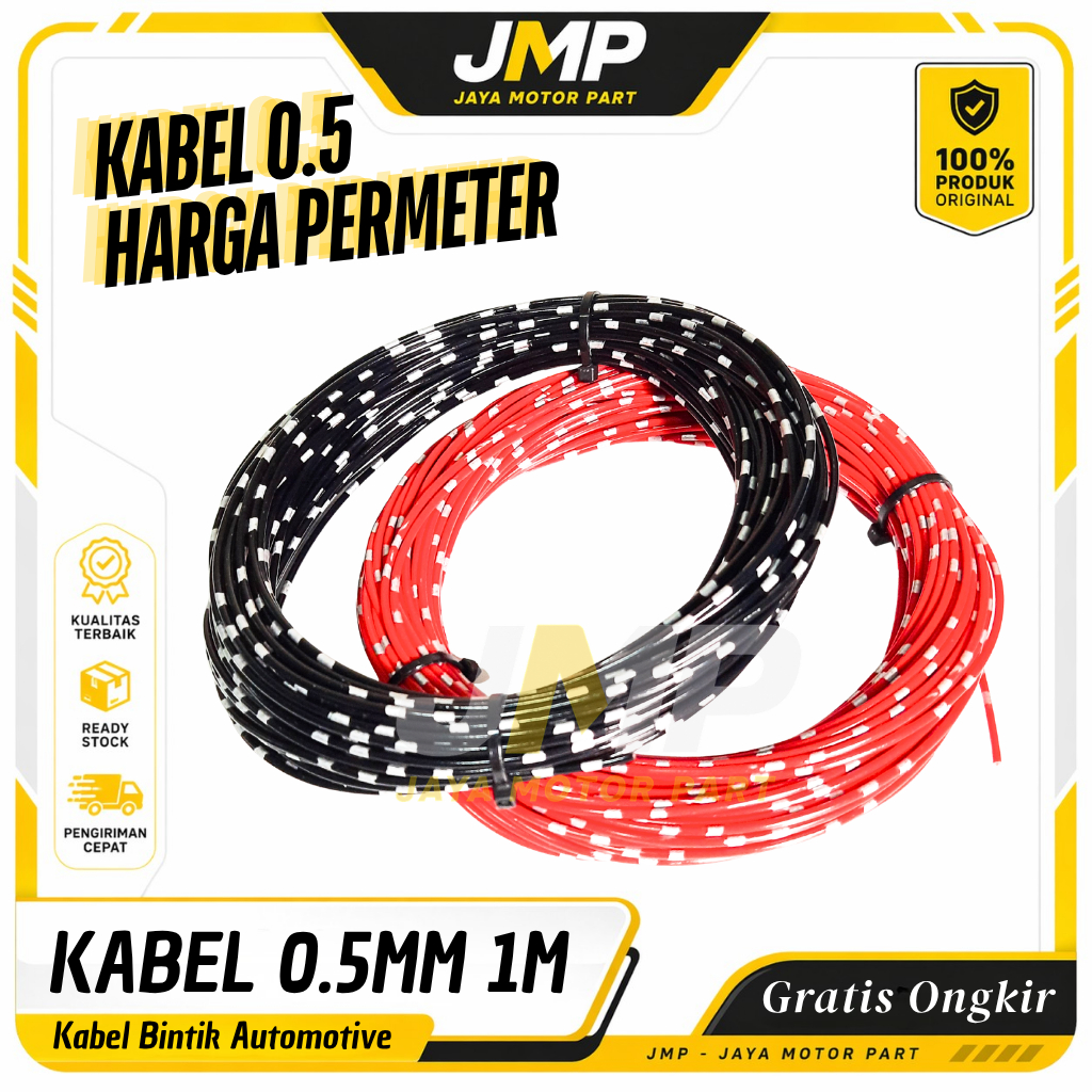Kabel Bintik AVS 0.5mm Kabel Otomotif Kabel Bodi Motor Mobil Serabut Per Meter