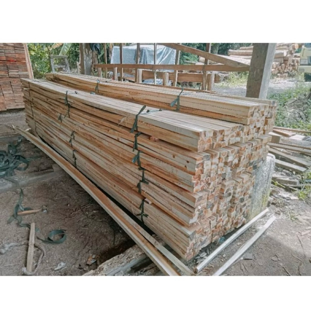 kayu Kaso 4 x 6 meter,isi 1 kubik 105 batang 18 iket