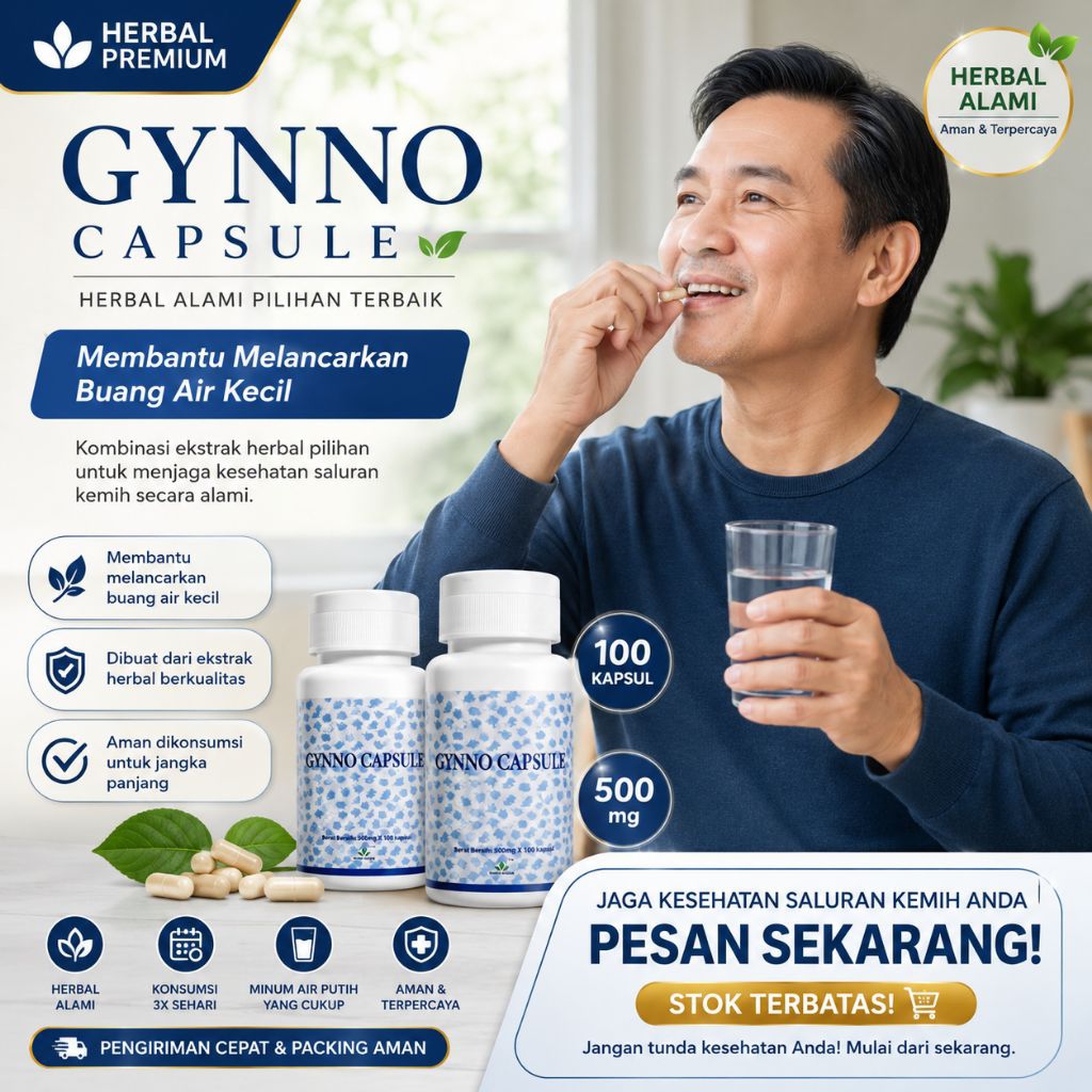 Gynno Capsule Green World - Kidney Care for Man - Meningkatkan Kerja Organ Ginjal - BPOM