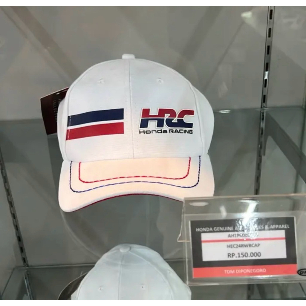 Honda ORIGINAL Apparel HRC 24 RWB Topi Cap Keren Putih HRC Racing AHTP0001018