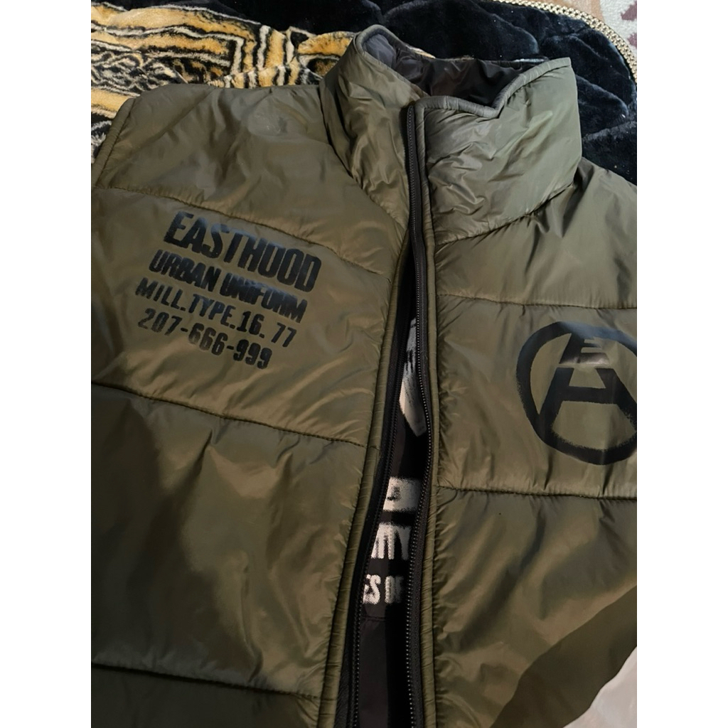 vest puffer easthood double jacket