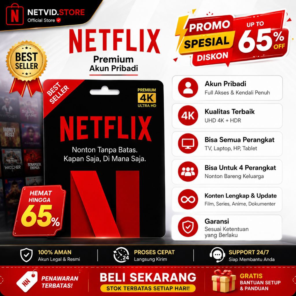 Netflixxx Premium Private 4k 100% Amanah Full Garansi Aman & Terpercaya {VI}