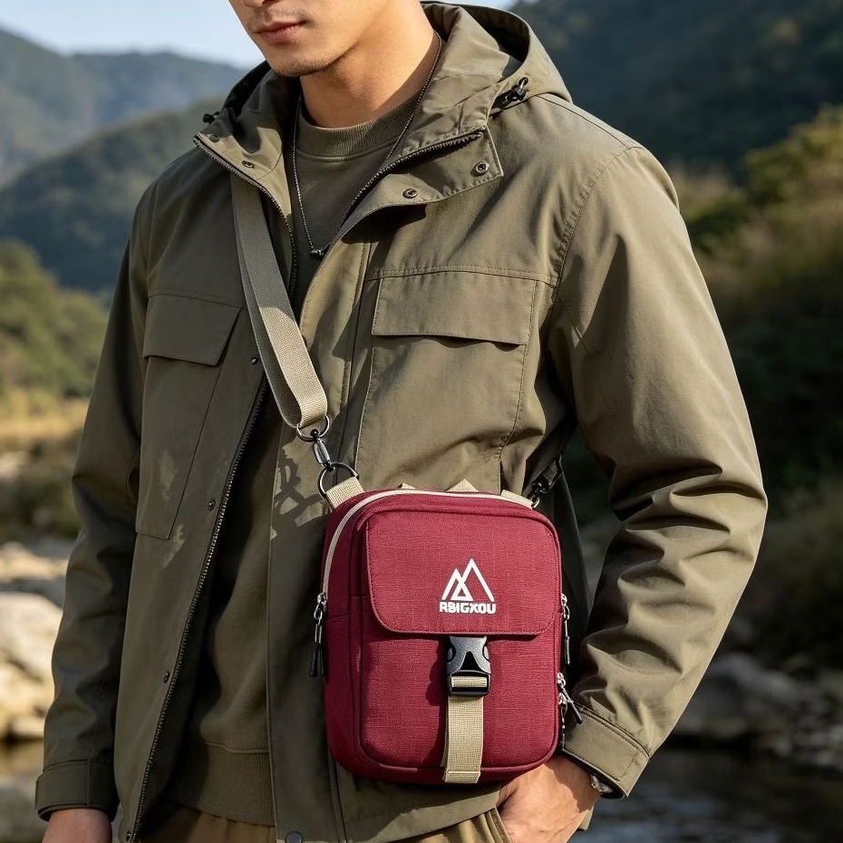 Daily sling bag caraka/tas selempang outdoor/tas pinggang/tas hp/tas uang/tas kartu/wadah peralatan 